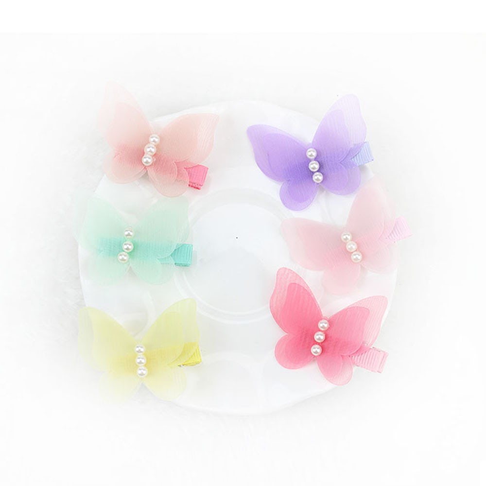 Cute Butterfly Hair Clips Baby Barrettes Girls Cartoon Hairpins Fashion Bow Butterfly Headwear Hair Accessories Decorations