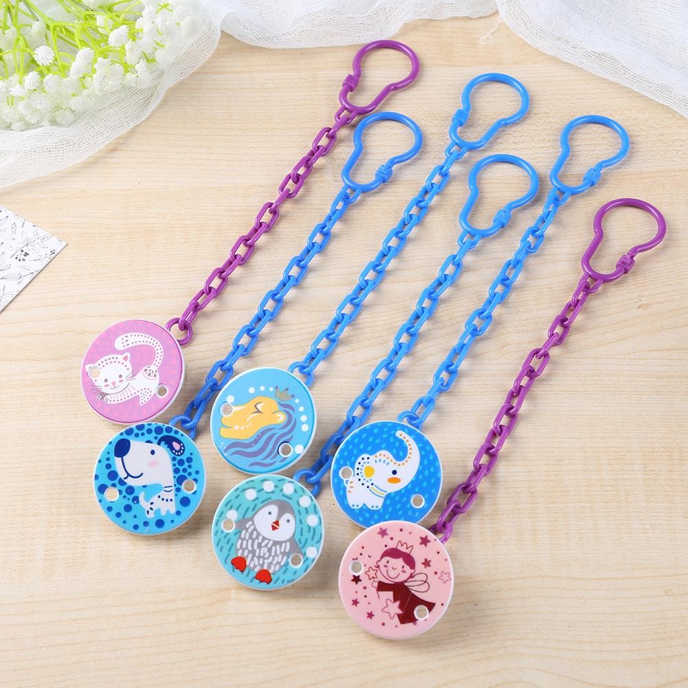 Toddlers Pacifier Clips Soother Holder Cartoon Baby Pacifier Clip Pacifier Chain Dummy Clip Nipple Nipple Holder