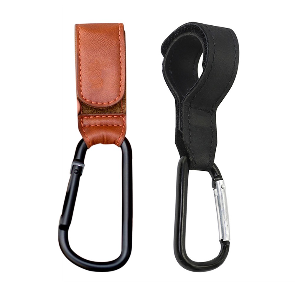 1/2pcs PU Leather Baby Stroller Hook Bag Stroller Rotate 360 ​​Degree Rotate Pram Organizer Stroller Hook Accessories