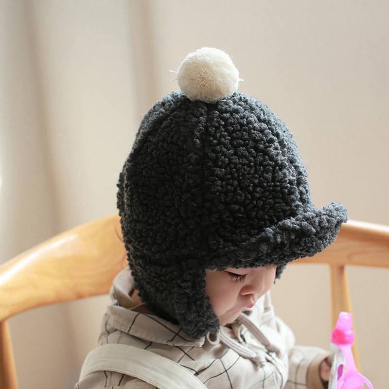 MILANCEL 2021 Winter Baby Hat Toddler Warm Caps Infant Girls Caps Teddy Fur Hats