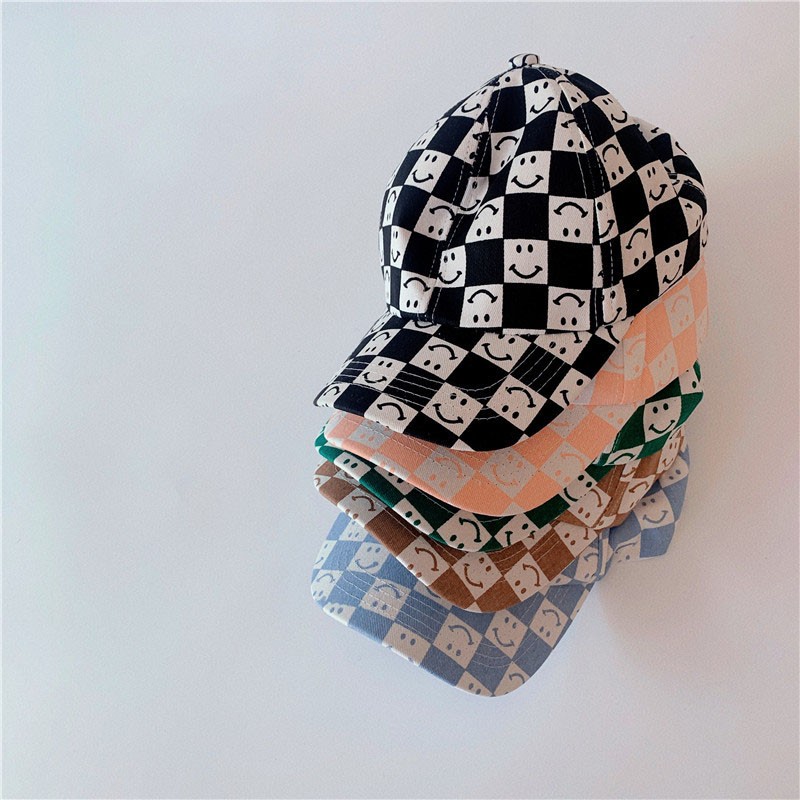 MILANCEL 2022 Spring New Kids Hat Smile Print Girls Peaked Cap Korean Casual Boys Hat Fashion Children Hat