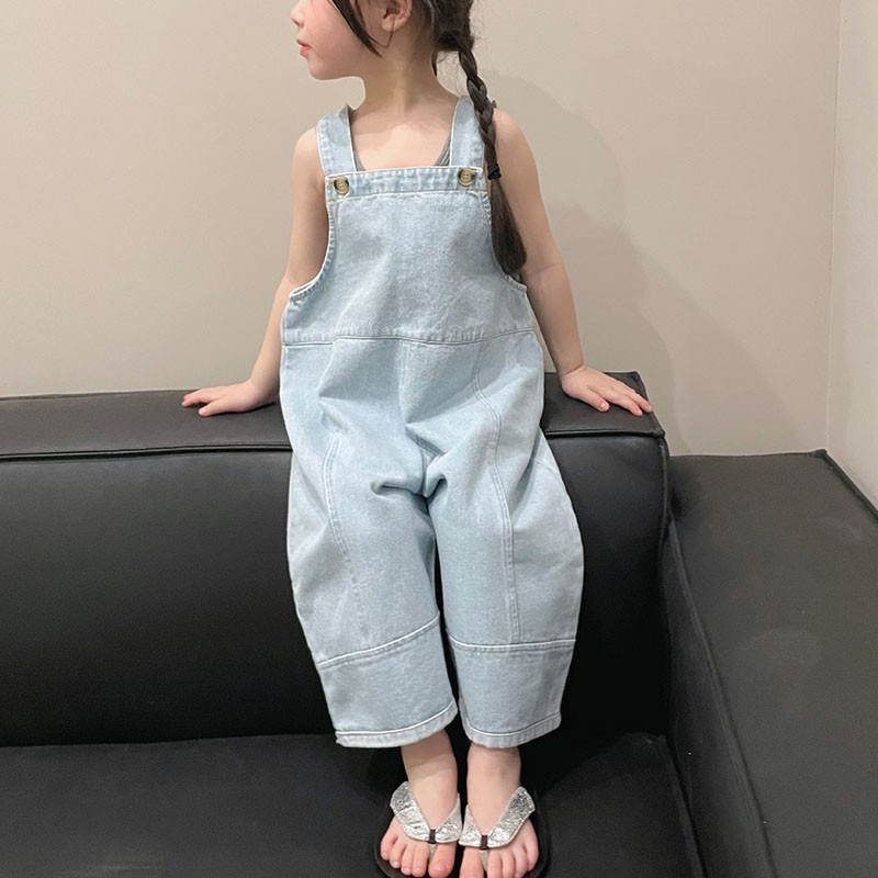 Kids Jeans Overalls for Girls Fashion Jeans Casual Rompers Denim Pants for Kids Clothes Children Teens Outwear Outfits