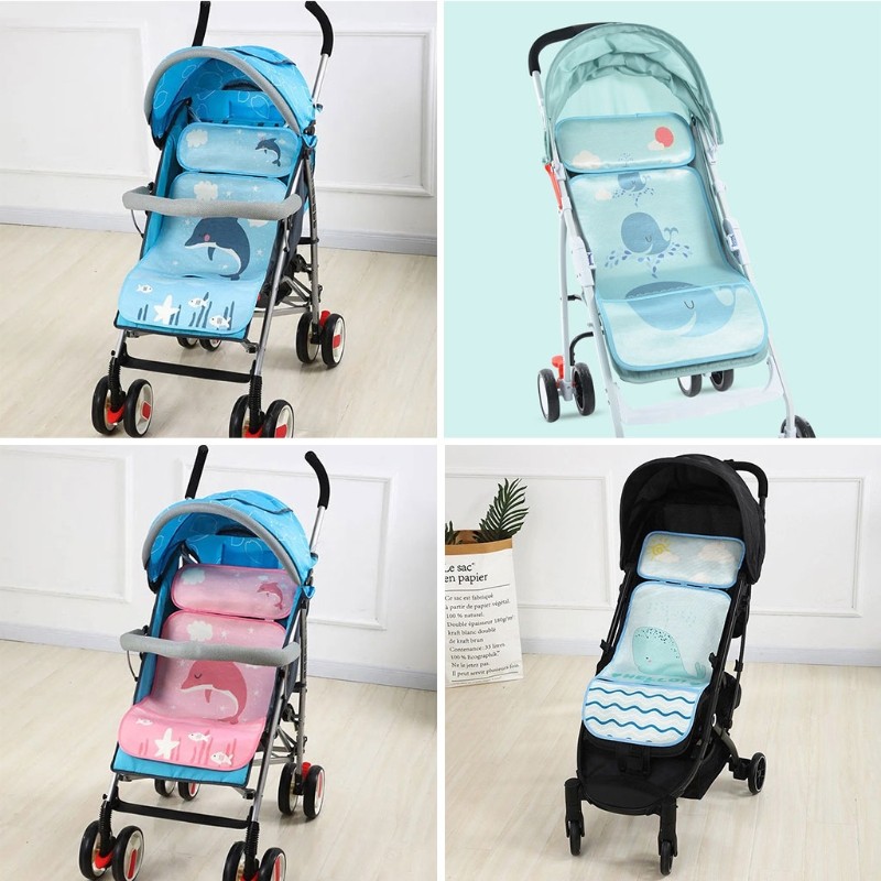 Summer Stroller Cooling Pad 3D Breathable Mesh Pushchair Mat Mattress Baby Stroller Seat Cover Cushion for Newborns