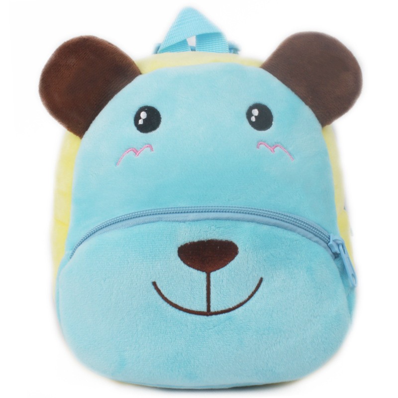 Baby Plush Backpack Cute Kindergarten Backpacks For Kids Boy Girl 3D Cartoon Animal Baby Bags 0-4 Years Children Book Bag