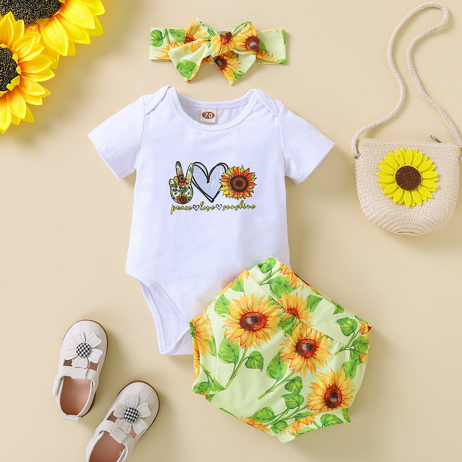 Ma&Baby 0-24M Newborn Infant Baby Girls Clothes Set Summer Flower Leopard Print Romper Tops Pants Outfits Costumes D01