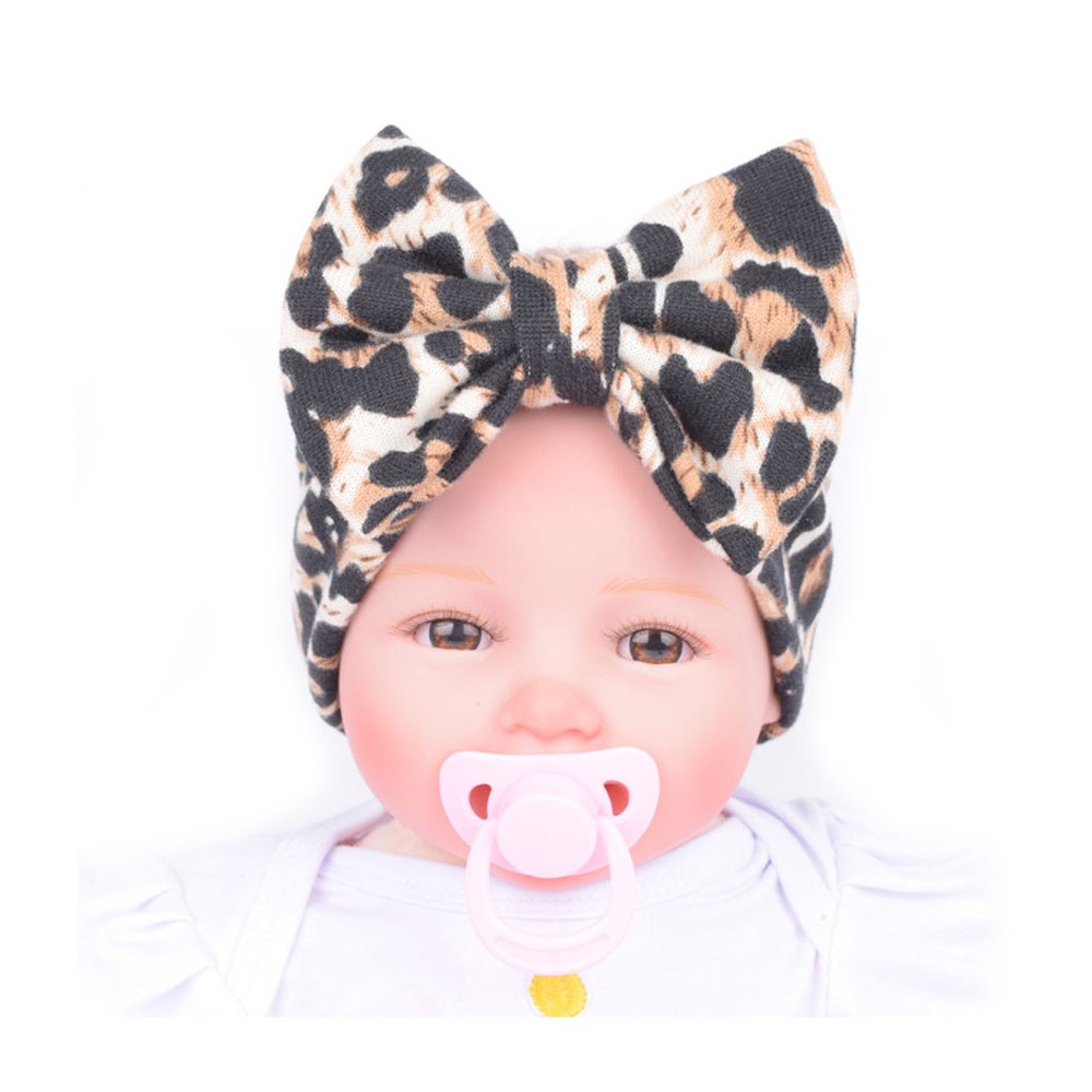 2022 Fashion Baby Headwear Classic Headbands for Girls Children Leopard Hair Band Bow Stretch Hair Accessories Kids Infant