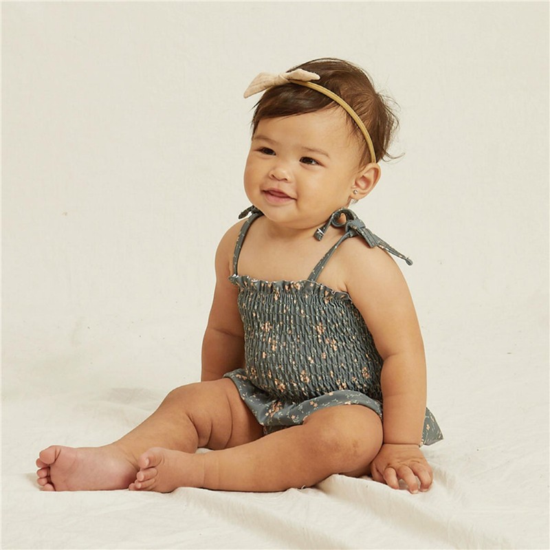 Summer Bikini for Baby Girls Floral Print Swimwear One Piece Kids Beach Wear Lovely Children Beach Suits Bridge Bikini