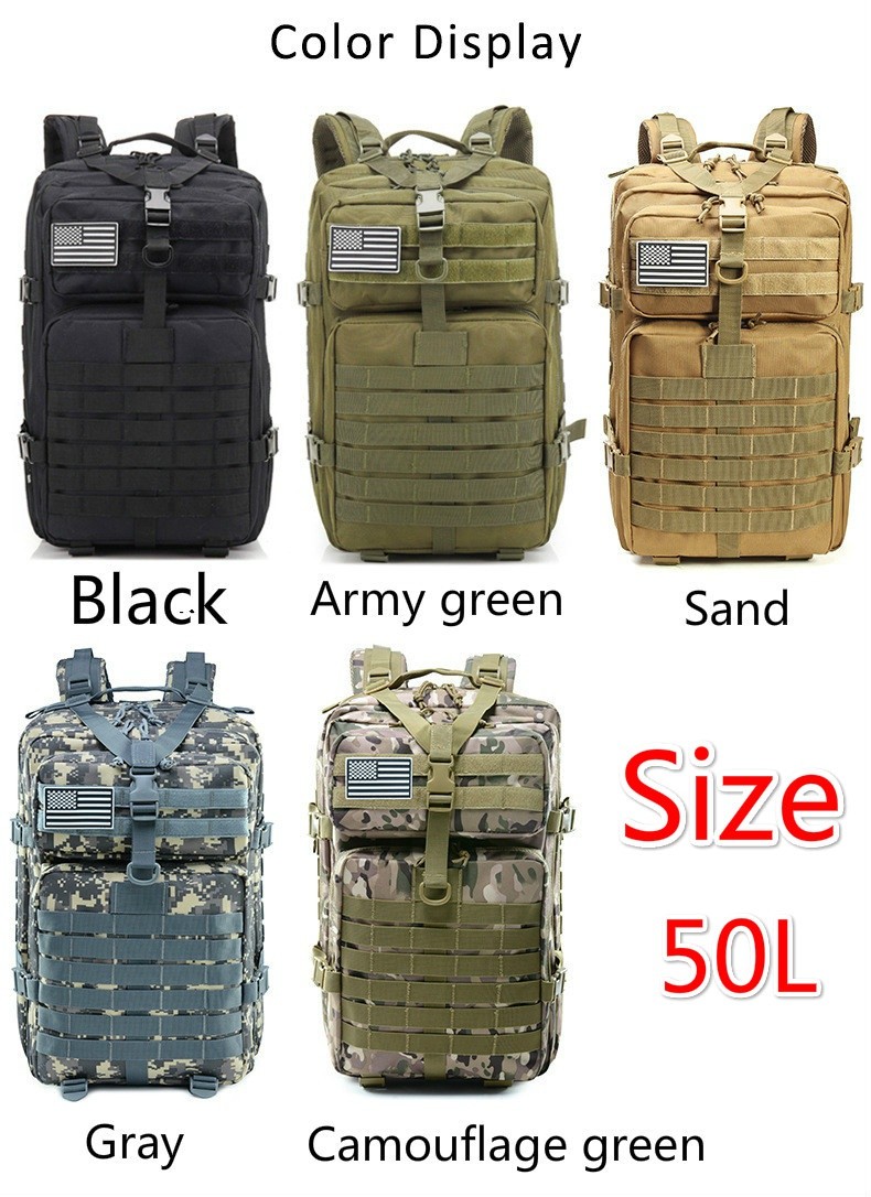 30L/50L 1000D Nylon Waterproof Backpack Outdoor Military Backpacks Tactical Sports Camping Hiking Trekking Hunting Hunting Bag