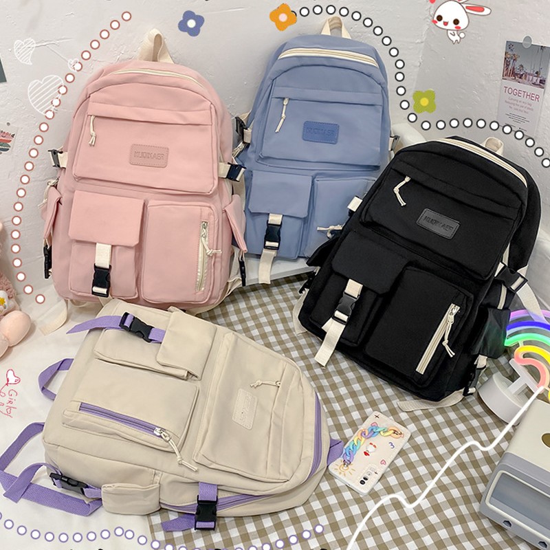 Fashion women backpack large capacity laptop bag multifunctional student school bag waterproof anti-theft outdoor travel package