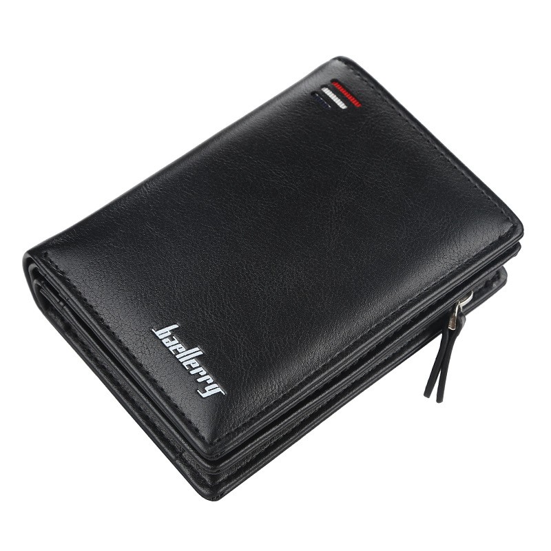 New Men Wallets New Fashion Card Wallet Multifunction Leather Mini Wallet For Male Zipper Wallet With Coin Pocket