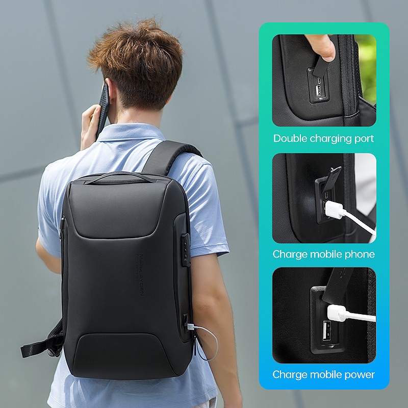 Mark Ryden Anti-theft Backpack Fits 15.6 Inch Portable Backpack Multifunctional Backpack Water Repellent