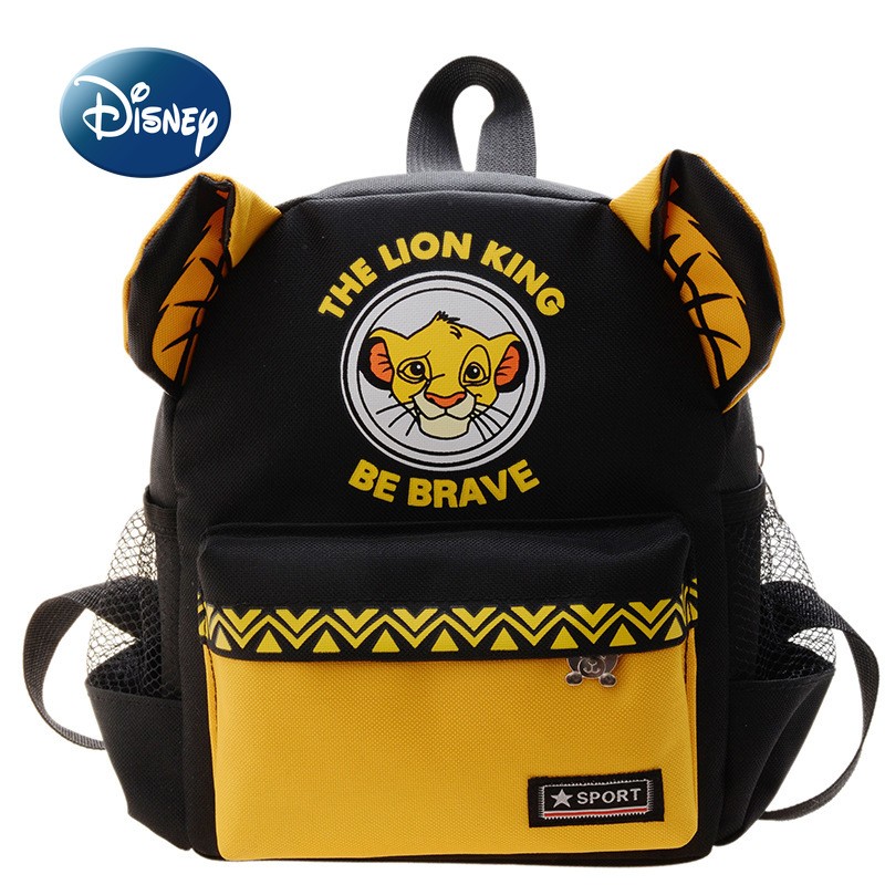 Disney 2022 New School Bags For Kids Boys Girls The Lion King Kindergarten Cartoon Backpacks Fashion Child