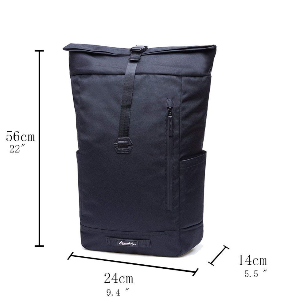 Roll-up Backpack Teenage Classic School Backpack Shoulder Bag For Men Women Business Sports Travel Bag