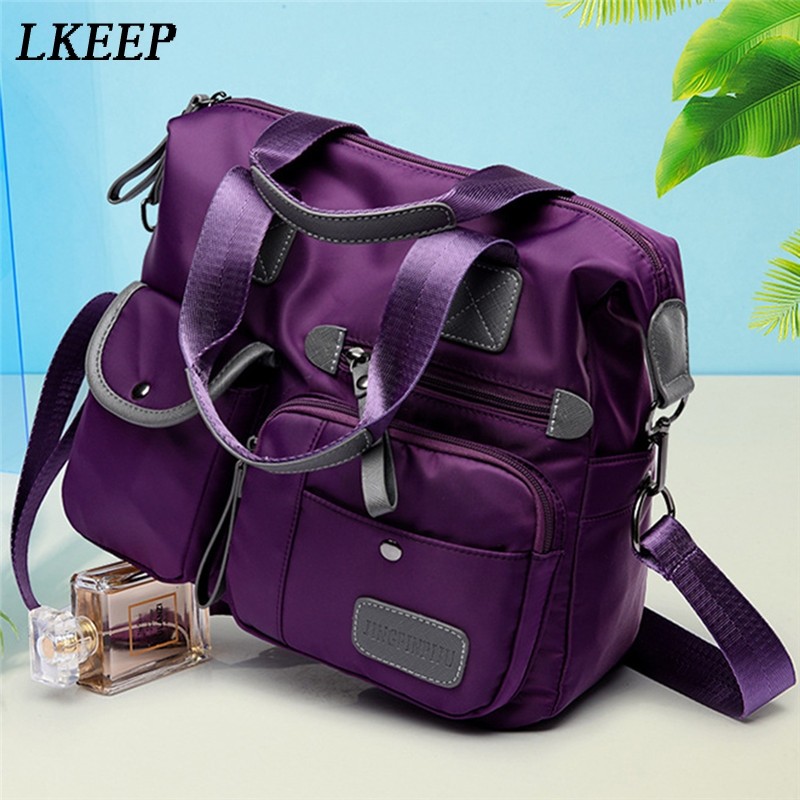 New ladies fashion waterproof nylon felt bag casual nylon shoulder bag mummy bag large capacity messenger bag