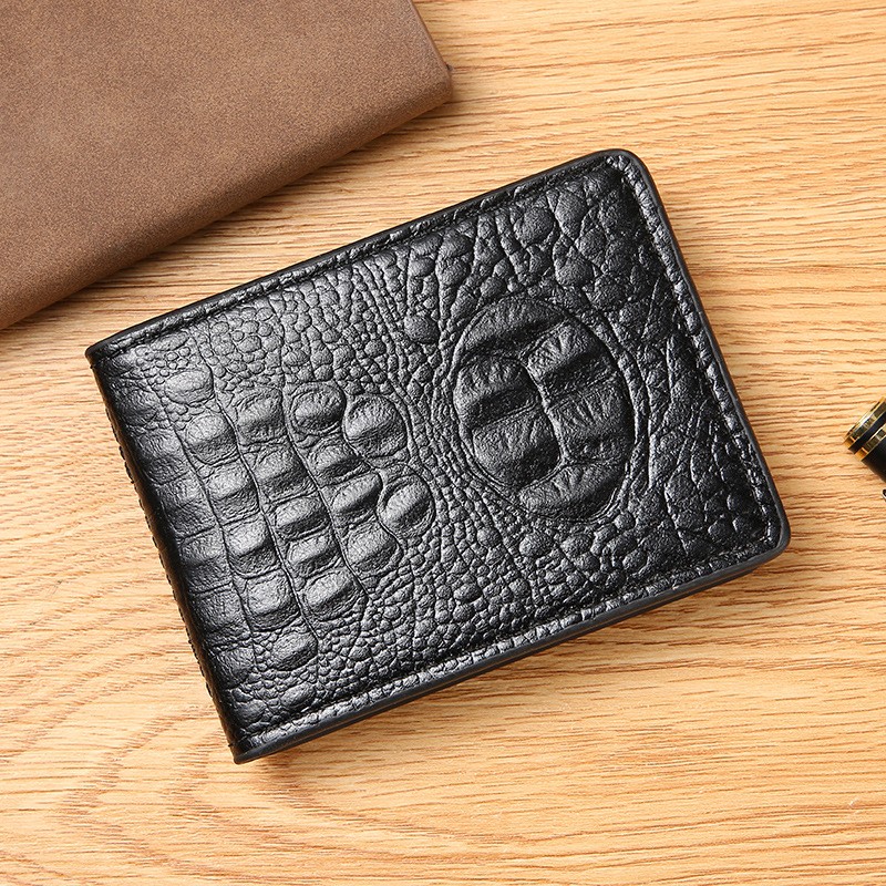 Practical Crocodile Pattern Leather Men Women Nice Car Driver License Wallet Clip Document ID Credit Card Holder Portable Cover