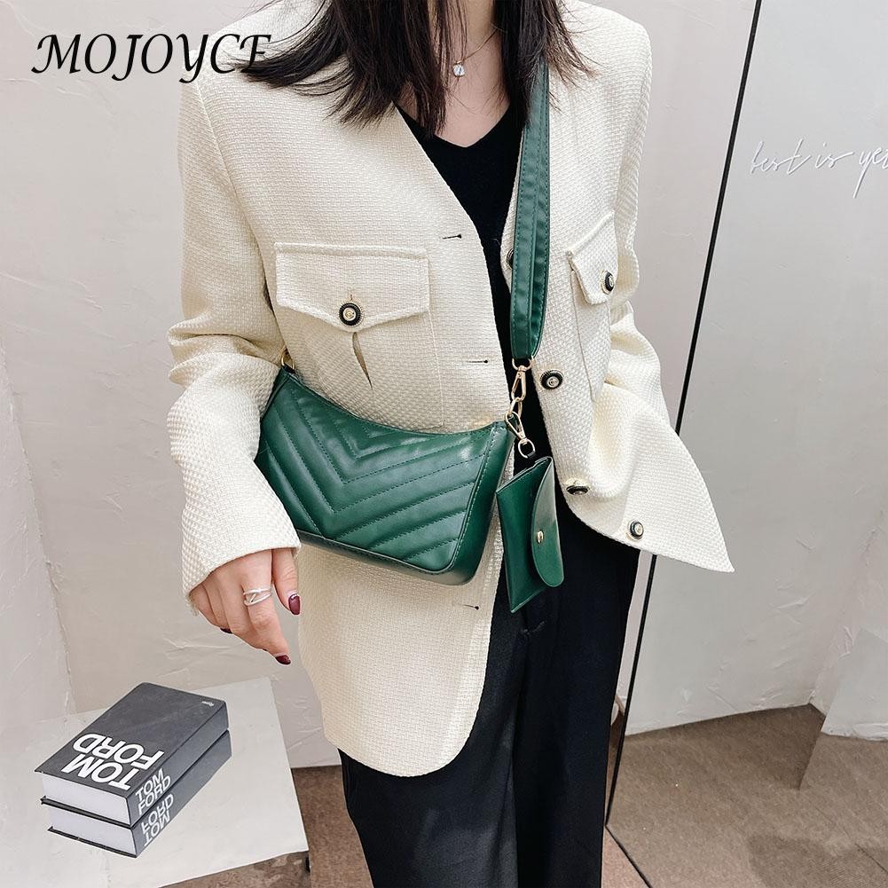 Fashion PU Leather Women Shoulder Bags Designer Solid Color Travel Bags For Women Birthday Christmas Gift