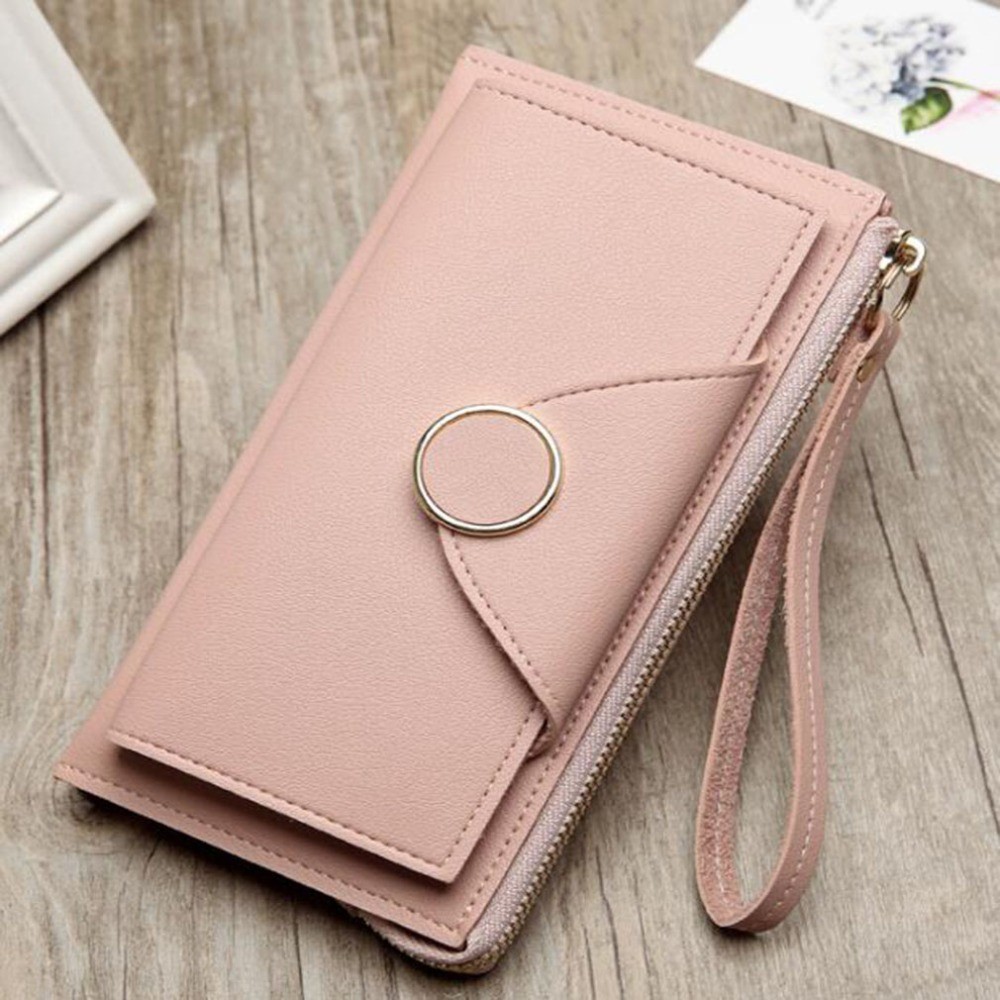 Long Wallet Women Purses Fashion Korean Version Coin Purse Card Holder Purse Female Clutch Money Bag PU Leather Wallets Portfel