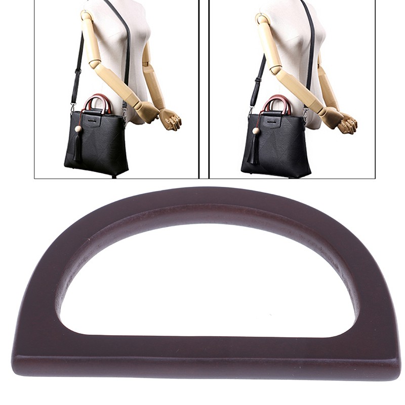 1Pcs Wooden Bag Handle Replacement For DIY Purse Making Handbag Shopping Bandolera Bolsas Bag Strap Сумка Luggage Handle