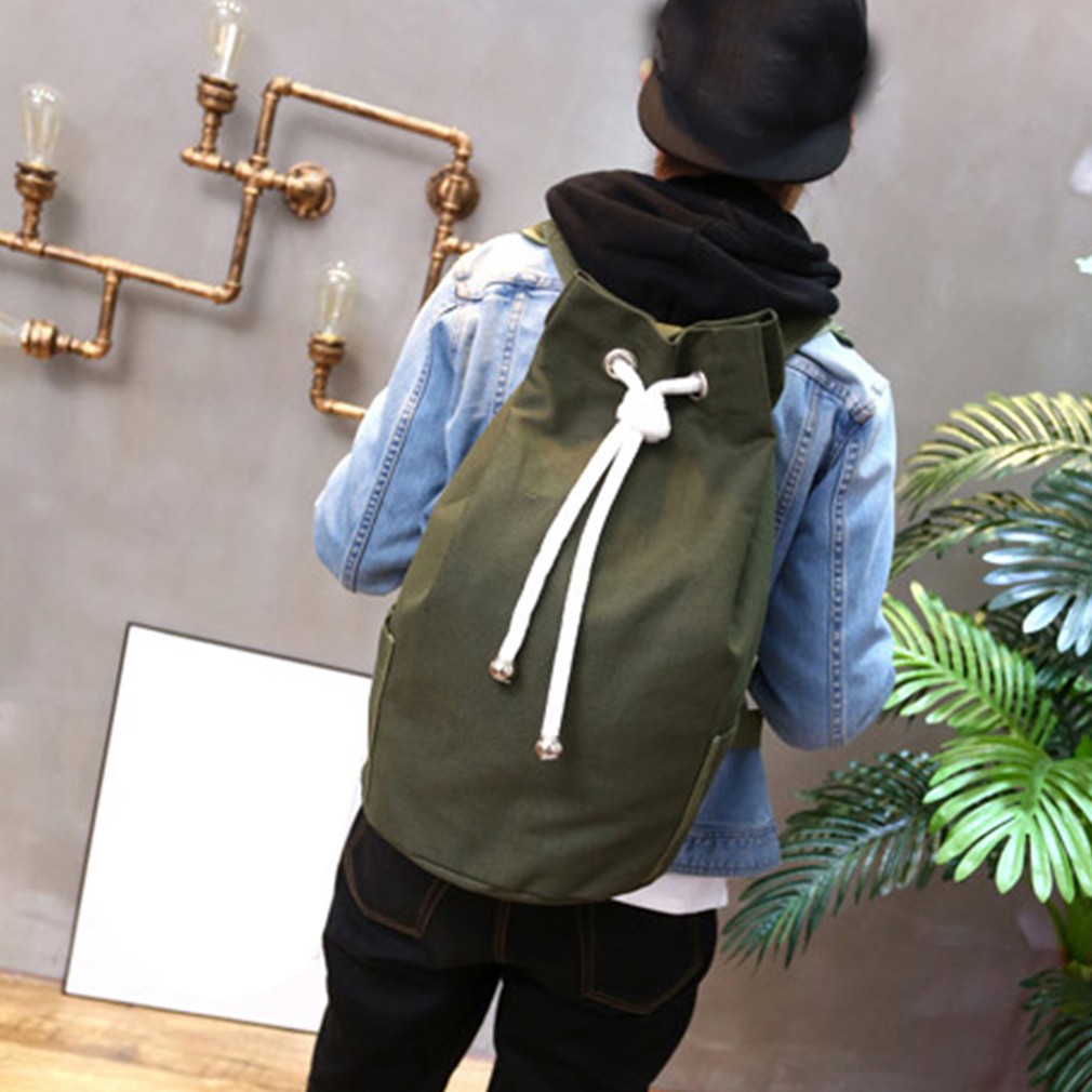 Drawstring Bag Sports Waterproof Pouch Backpack Pull Rope Canvas Gym Bag Mochila Bag High Quality Large Capacity Bags