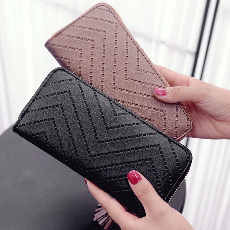 Women Long Wallets Clutch White High Quality Leather Tassel Ladies Zipper Bag Phone Coin Cash Receipt Card Holder