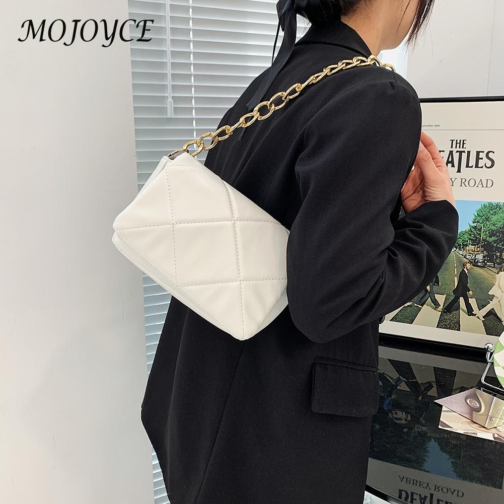 Women's PU Leather Chain Messenger Bag New Solid Color Flap Crossbody Bag Ladies Designer Handbags Summer Trend Bags For Women