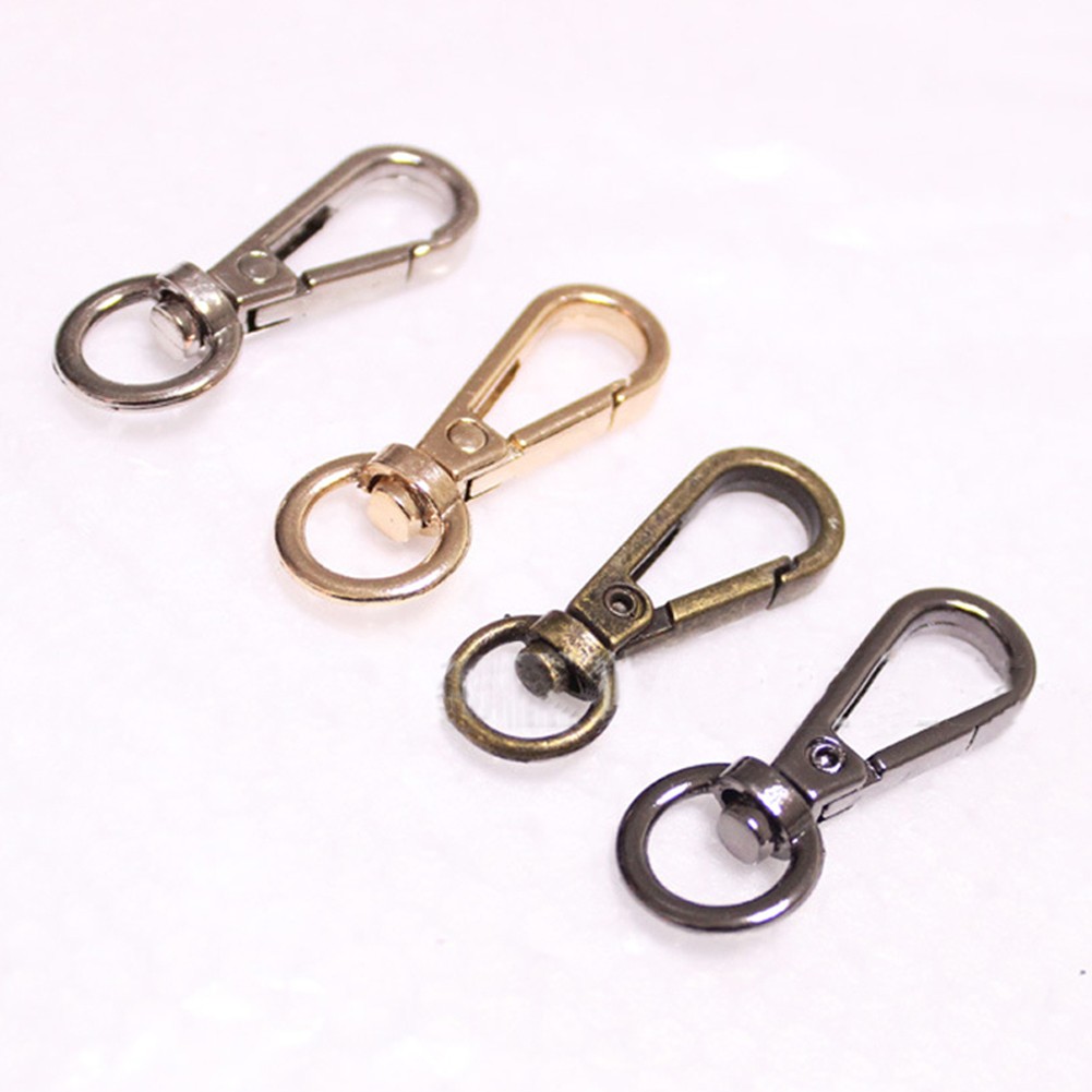 5Pcs Bag Metal Belt Buckle Swivel Trigger Buckle Lock Swivel Buckle Snap Hook Clip DIY Keychain Ring Keyring Craft Bag Hardware Parts