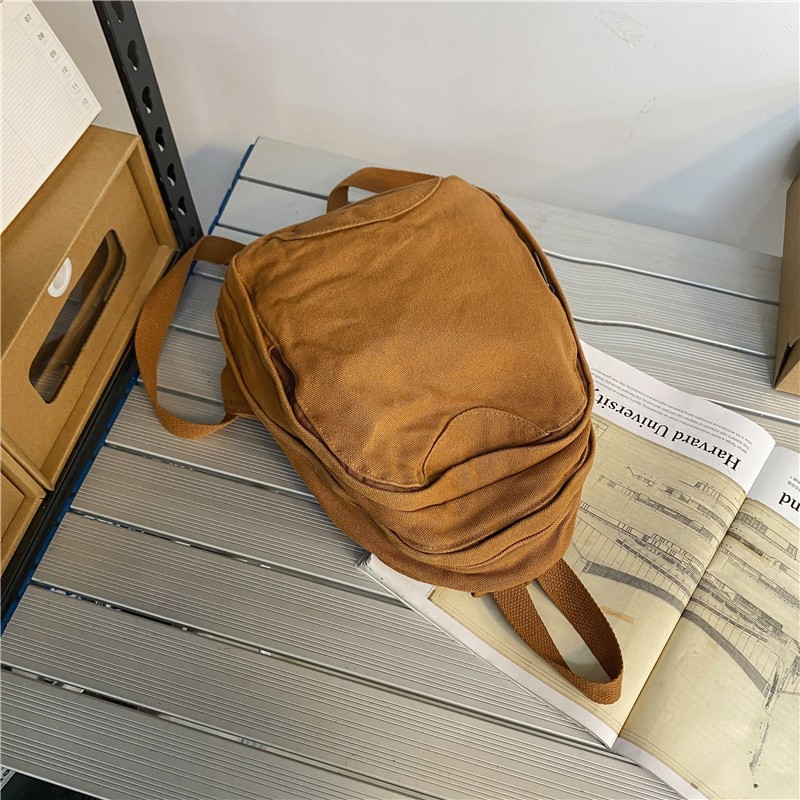 Fashion Backpack Canvas Unisex Backpacks Anti-theft Bagpack New School Bags For Teenagers Simple School Bags Vintage Travel Bags