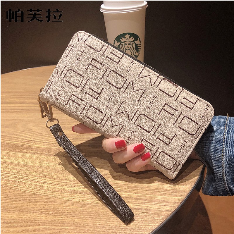 Luxury Designer Women Wallet 2022 New Long Zipper Wrist Purses Multi Card Stand Clutch Bag Coin Purse Card Holder