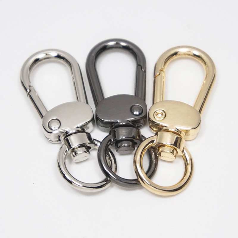 Metal Swivel Eye Snap Hook Trigger Lobster Clasps Clip for Leather Craft Bag Strap Belt Webbing Keychain DIY Luggage Accessories