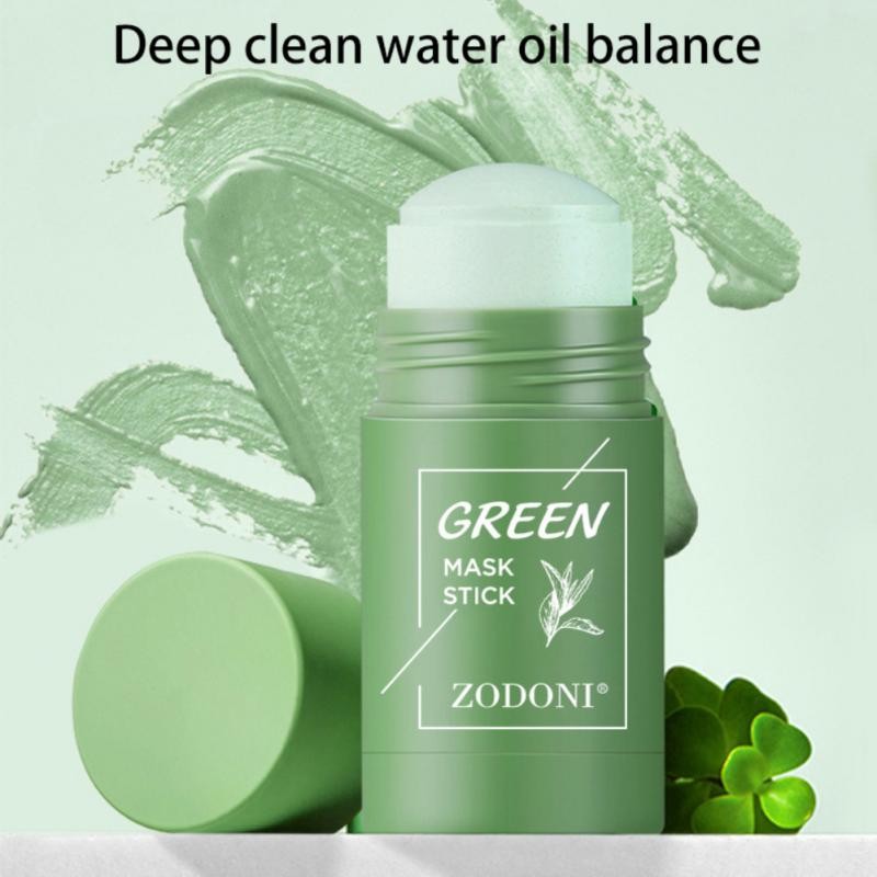 Green Tea Solid Mask Deep Cleaning Moisturizing Mud Mask Shrink Pores Blackhead Masks Purifying Mud Stick Skin Care TSLM1