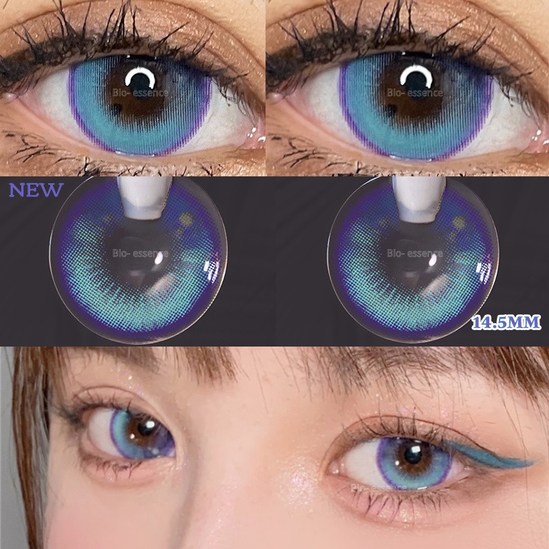 UYAAI 1 Pair Blue Lenses Anime Accessories Colored Contact Lens For Eyes Tears Tears Eye Fashion Lenses Green Lenses