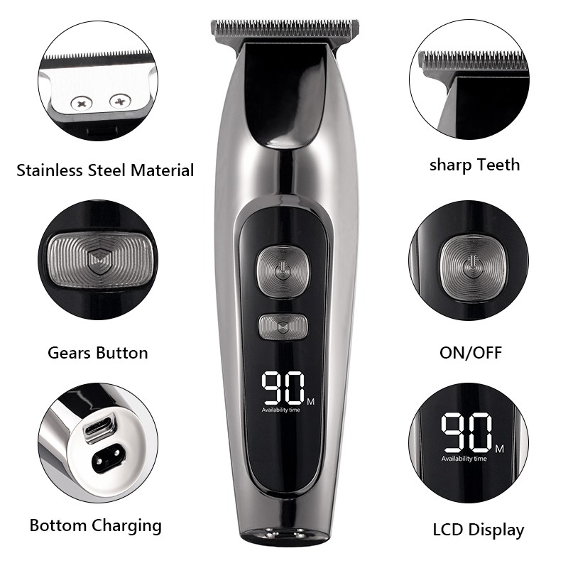 Electric Beard Trimmer For Men, Professional Cordless Month Clipper