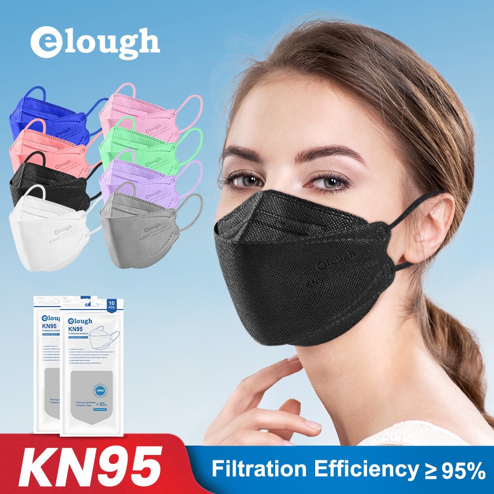 8 Colors Black Fish Mask FFP2 KN95 Black Mascara ngras Respiratory Mascarillas FPP2 homology ada Masque Noir FFP2 Disposable Fish Mask