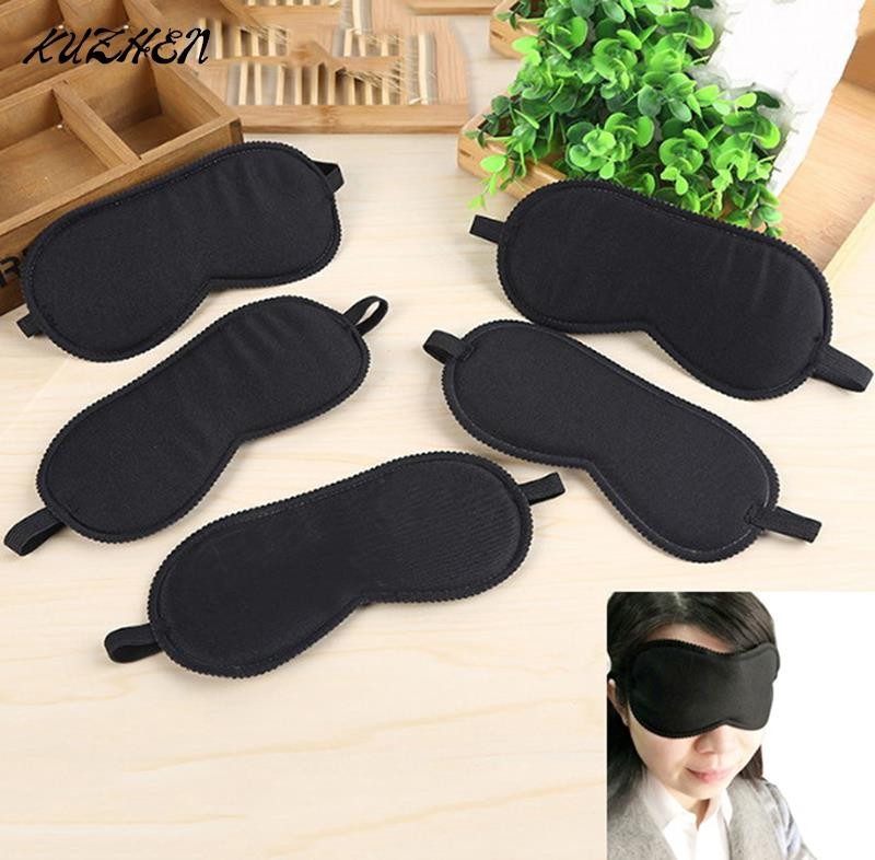 Portable Soft Eye Mask Black Fast Sleep Eye Cover Shade Patch Masks Women Men Blindfold Travel Sleeper