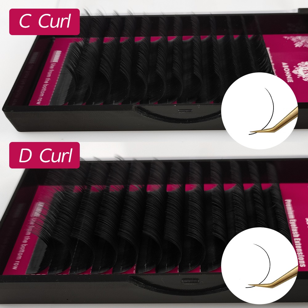 Abonnie All Volume C/D/L Classic Individual Curl Eyelash Extension Eye Lashes Tray Russian Volume Matte Eyelashes