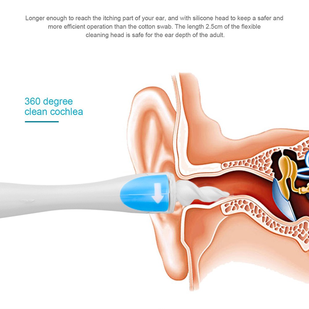 الأذن نظافة سيليكون الأذن ملعقة أداة مجموعة 16 الرعاية لينة دوامة ل آذان يهتم أدوات صحية نظافة الأذن الشمع أداة إزالة الصواميل drop ship2020