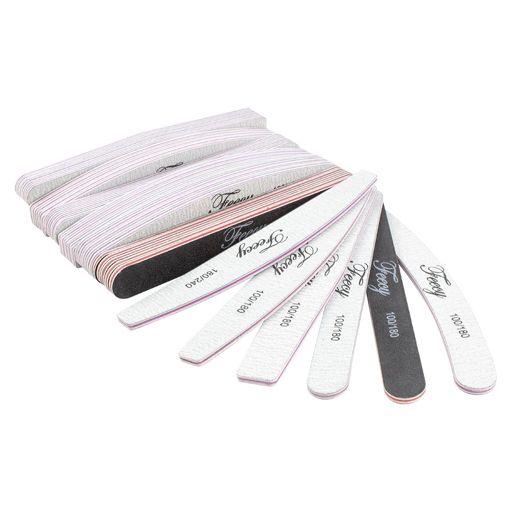 Nail File Buffer Double Side 100/180/240 Trimmer Sandpaper Sanding Files Lime Block Ongle Pedicure Manicure Polishing Tools