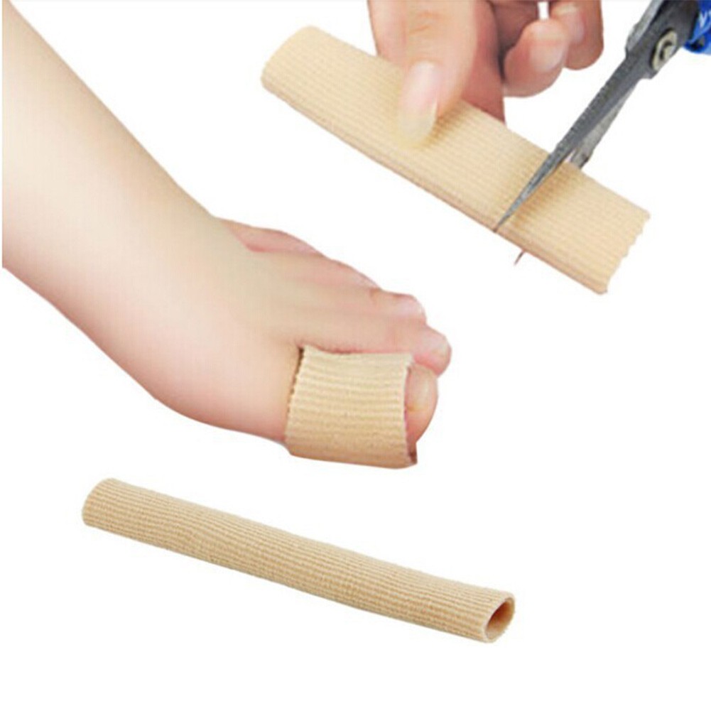 Fabric Silicone Finger Protector Toe Separator Applicator Pedicure Callus Remover Hand Pain Relief Soft Tube Foot Care Tool