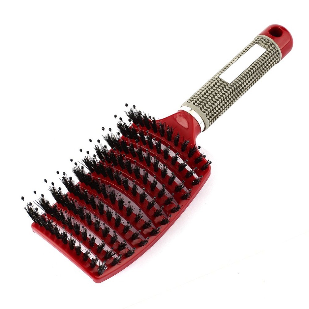 Women Men Hair Scalp Massage Bristle Comb & Nylon Brush Wet Curly Detangling Hair Brush for Salon Hairdressing Styling Tools