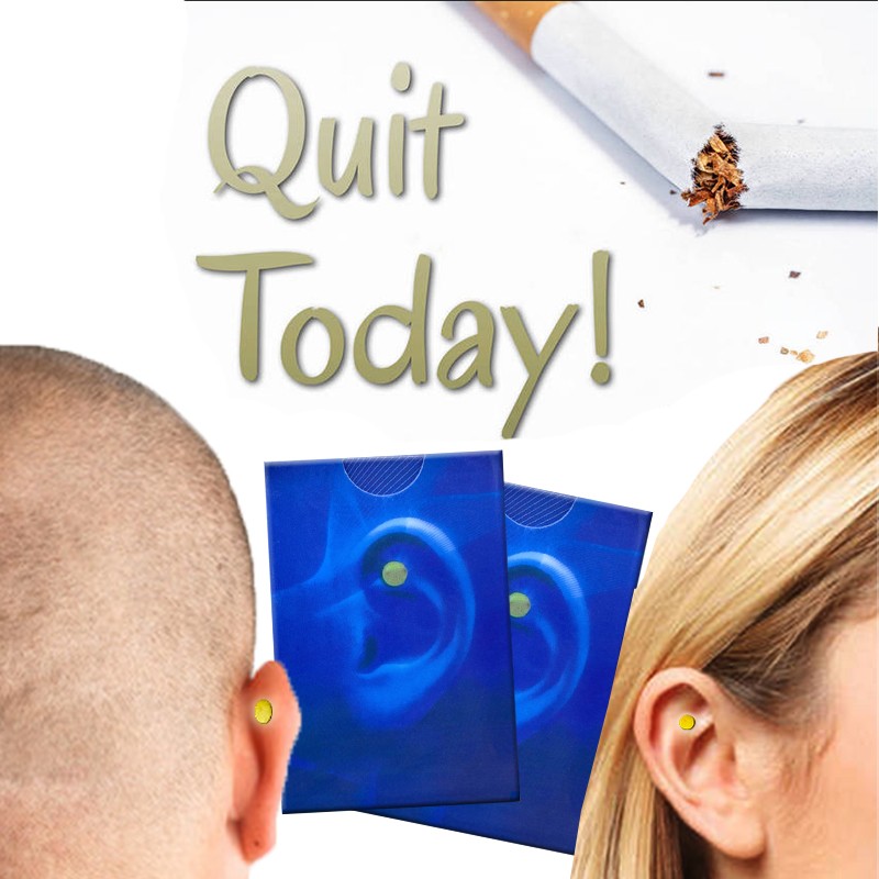 8pcs/4pairs Stop Smoking Magnet Quit Smoking Ear Acupressure Magnet Natural Ingredients No Side Effect Health Therapy A381