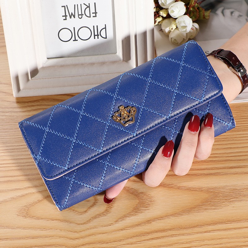 New Women Wallet Lady Clutch Leather Patterned Hasp Female Wallets Long Length Card Holder Phone Bag Money Coin Pocket Ladies Purses