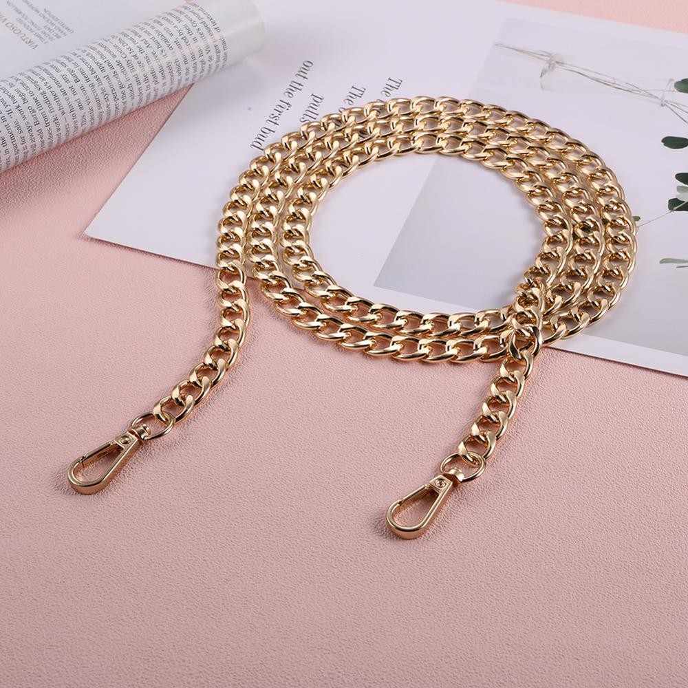 Chain Shoulder Crossbody Bag Metal Strap Handbag Chains Female Shoulder Bag Strap DIY Purse Handles Bag Accessories