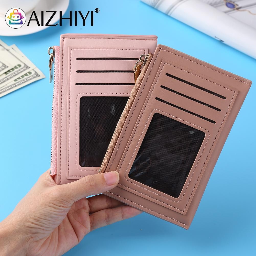 Fashion Women Cat Printing Credit Card ID Card Multi Slot Card Holder Ladies Casual PU Leather Small Coin Purse Wallet Case