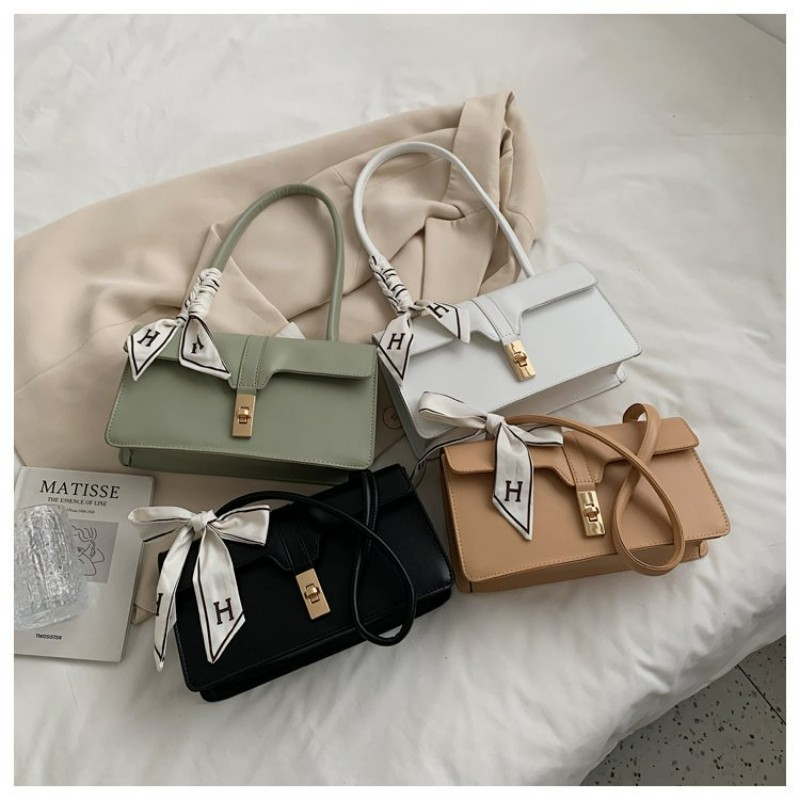 TRAVEASY 2022 New French Scarf Bag Women Korean Handbags Fashion Portable Shoulder Armpit Texture Rail Bag Handbags Tote Bag