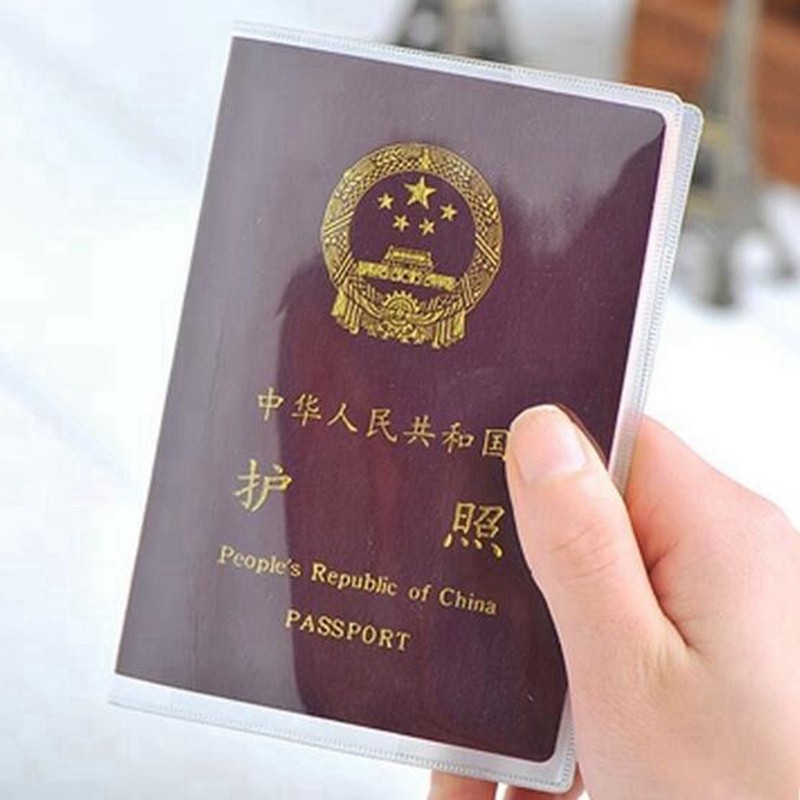 Transparent PVC Passport Cover Travel Accessories ID Card Bag For Women Credit Card Holder Bag