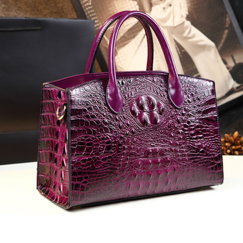 High quality luxury handbags for women, high quality crocodile pattern handbag