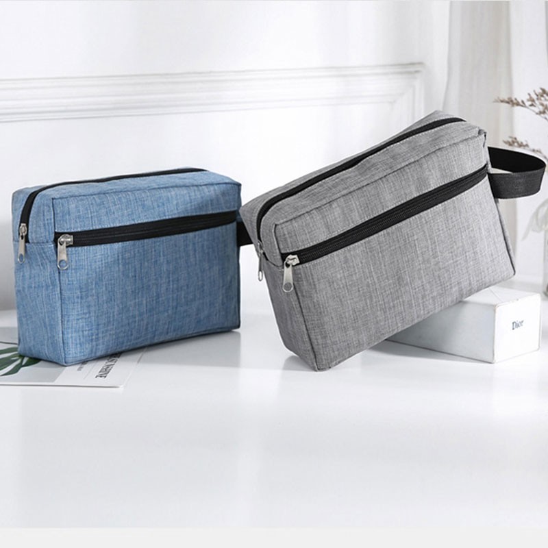 Travel Waterproof Oxford Cloth Toiletry Wash Storage Handbag Women Men Shaving Large Portable Shower Makeup Bag Handbag