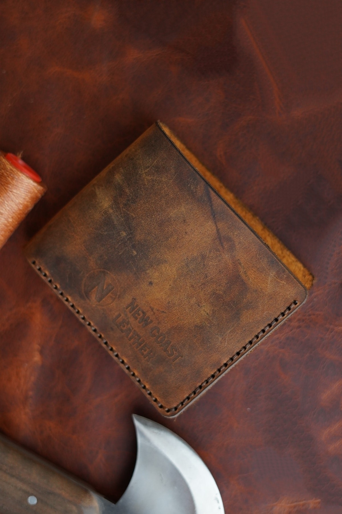 Crazy men genuine leather handmade leather wallet