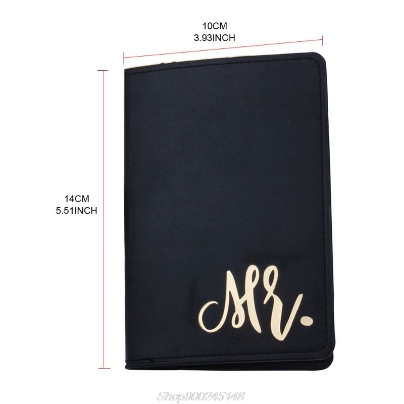 Mr & Mrs Passport Organizer Honeymoon Passport Holder ID Card Organizer Travel S19 20 Dropshipping