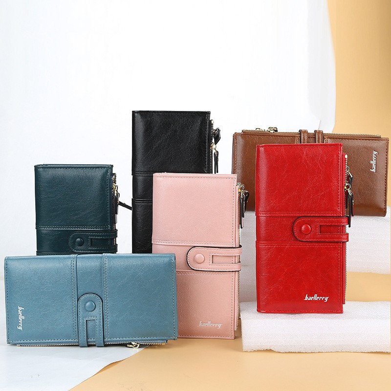 High Quality Women's Coin Wallets Fashion Long Leather Ladies Purses Card Holder Female Money Bags Zipper Purse For Women 2021